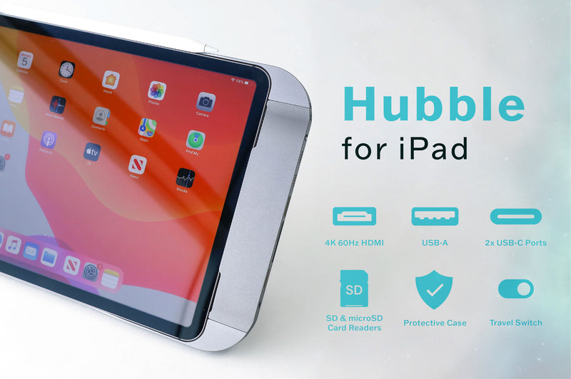 Meet Hubble: We're proud to announce the launch of the world's only all-in-one hub and case for iPad Pro and the new iPad Air
