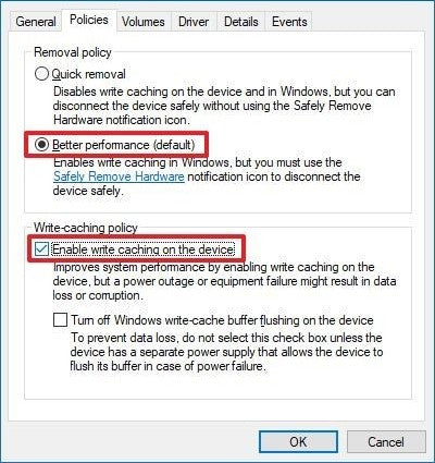 How to Enable Cache on Windows