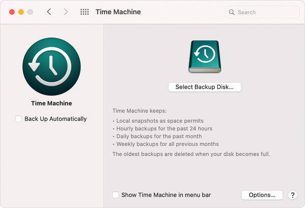How to Create a Time Machine Backup