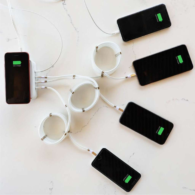 Spruce simultaneously charging five iPhones