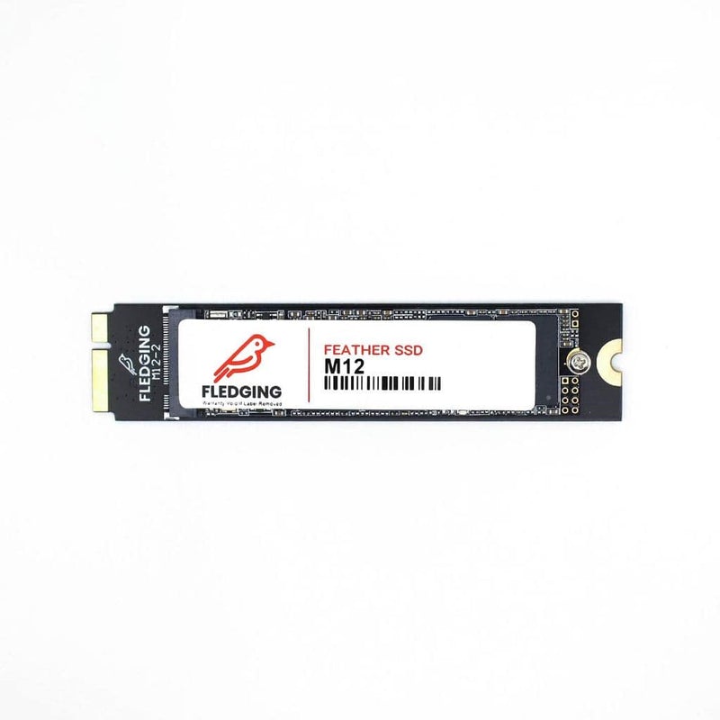 M12 Feather SSD with a white background