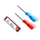 M13 Turbo SSD, red P5 screwdriver, and blue T5 screwdriver distributed in a row